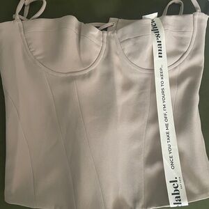 Elegant Beige Corset Top